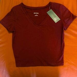 NWT Small wild fable Maroon Shirt